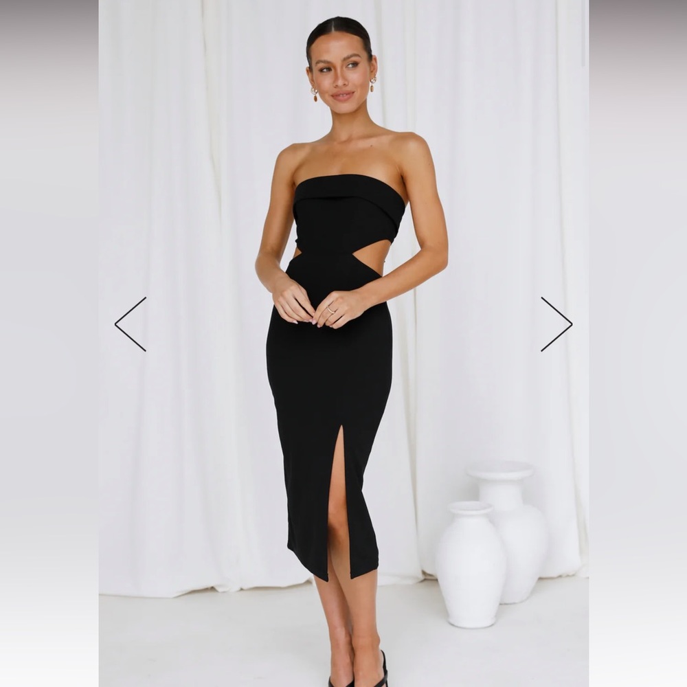 Hello Molly Black Strapless Wedding Dress